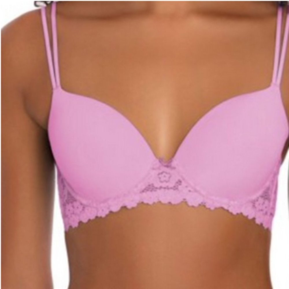 Bra t-shirt womens new size 34C No Boundaries orchid